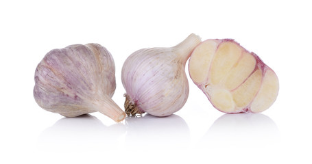 Garlic isolated on white background