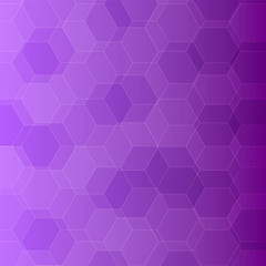 Abstract violet background with hexagons