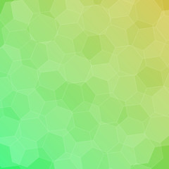 Abstract green-yellow background with hexagons