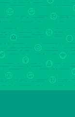 Background with business icons.