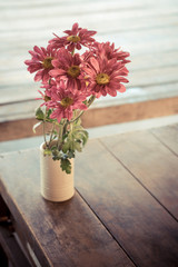 flower in vase on table