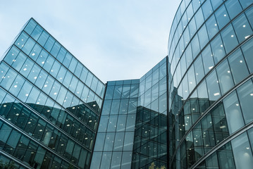 Obraz premium Skyscraper Business Office, Corporate building in London City, England, UK.