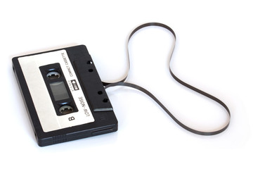 Hart cassette retro tape, side B on white background
