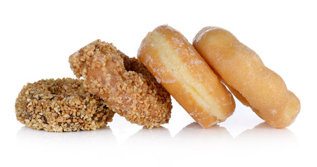 donuts isolated on white background
