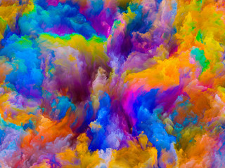 Fototapeta na wymiar Unfolding of Colors