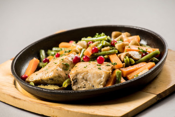 fish with vegetables