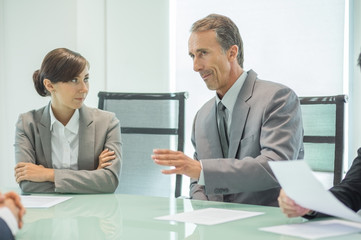 Business people in meeting room