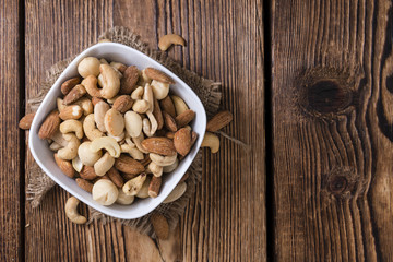 Mixed roasted and salted nuts