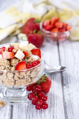 Portion of crunchy Yoghurt