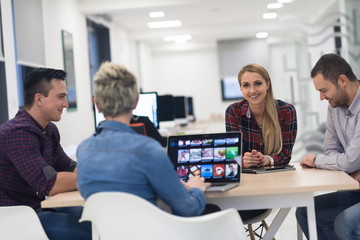 startup business team on meeting at modern office