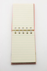 white paper notebook vertical