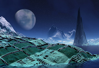 Alien Planet - Fantasy Landscape