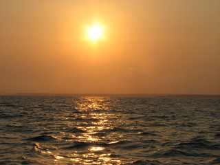 Fototapeta premium Sunrise in Sozopol, year 2014