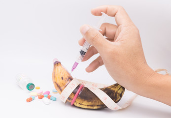 rotten banana in condom with hand injection,sexually transmitted