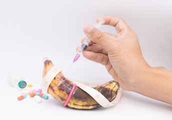 rotten banana in condom with hand injection,sexually transmitted