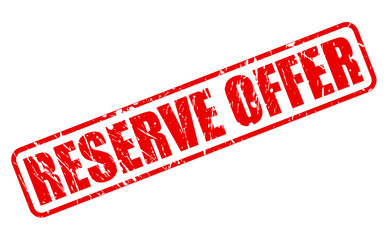 RESERVE OFFER red stamp text