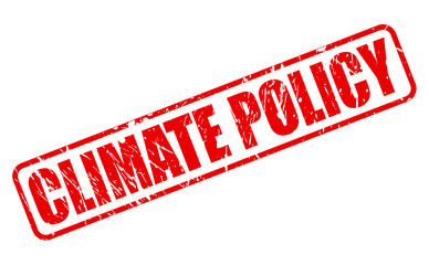 CLIMATE POLICY red stamp text