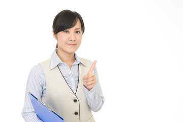 笑顔のビジネスウーマン