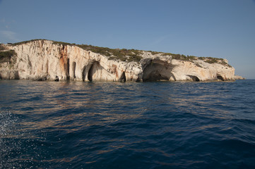 Zakynthos, Greece / The blue caves in Zakynthos greek islands are unique