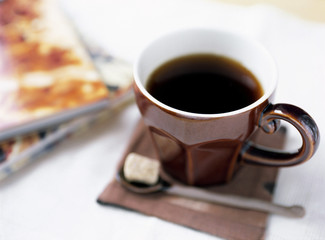 朝のホットコーヒー
