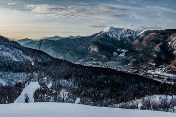 Olympic Ski resort, Krasnaya Polyana, Sochi, Russia