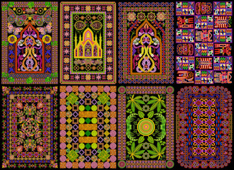 Rugs for prayers set