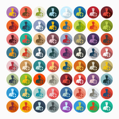 Flat design: lifeguard