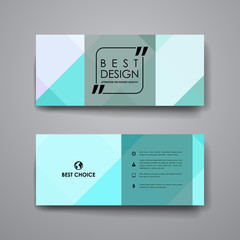 Set of modern design banner template in abstract style