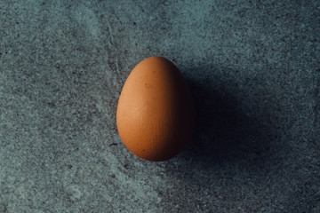 Egg top view
