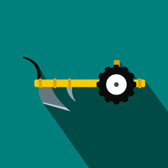 Plough flat icon 