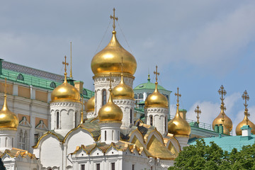 Fototapeta na wymiar Orthodox Cathedral in the Moscow Kremlin.