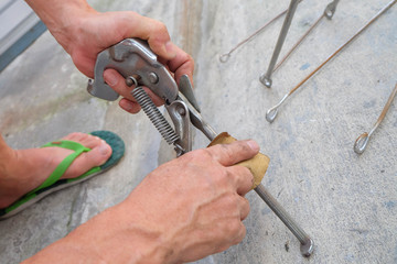 Fixing and cleaning bicycle parts