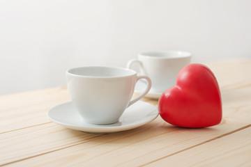 Cup of tea with mint, close-up, selective focus