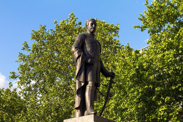Sculpture of Major-General Sir Henry Havelock on Trafalgar Square , London, 2015