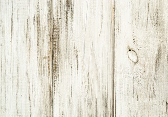 White wooden background texture from wooden planks.