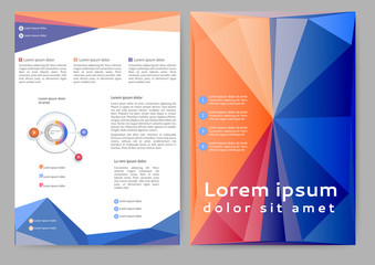 Abstract colored brochure