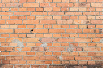 Background of old brick wall pattern texture.