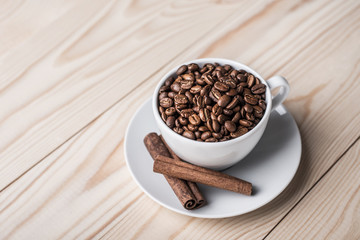 Coffee Latte in Transparent Glass silver in Cafe, Latte Macchiat