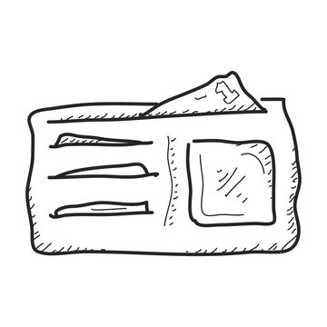 Simple doodle of a wallet