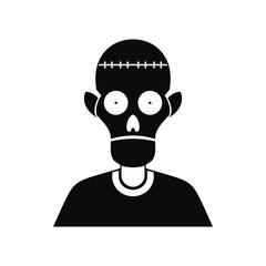 Zombie icon black