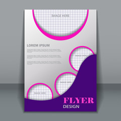 Vector flyer template for design 
