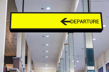 departure board sign