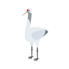 Crane icon in isometric 3d style 