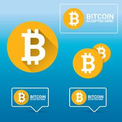 vector Bitcoin symbol. bitcoin icon
