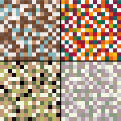 Set mozaik abstracts  illustration
Four abstract square mosaic texture
