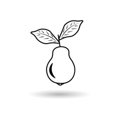 Pear abstract illustration
Illustration pear with shadow on a white background
