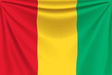 Fototapeta premium back flag guinea