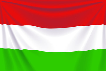 Obraz premium back flag hungary