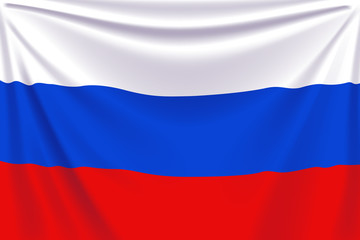 Fototapeta premium back flag russia