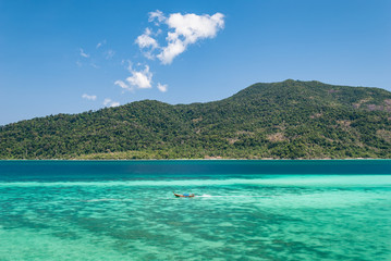 Obraz premium Beautiful Island and turquoise sea, Lipe island, Satun Province of southwest Thailand